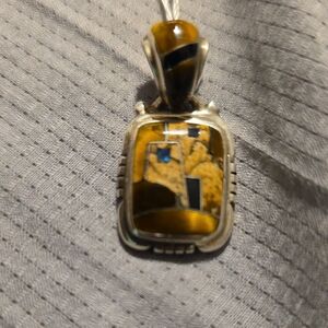 Cave Dweller, Tiger Eye, Black Onyx,Opal And Picture Jasper.